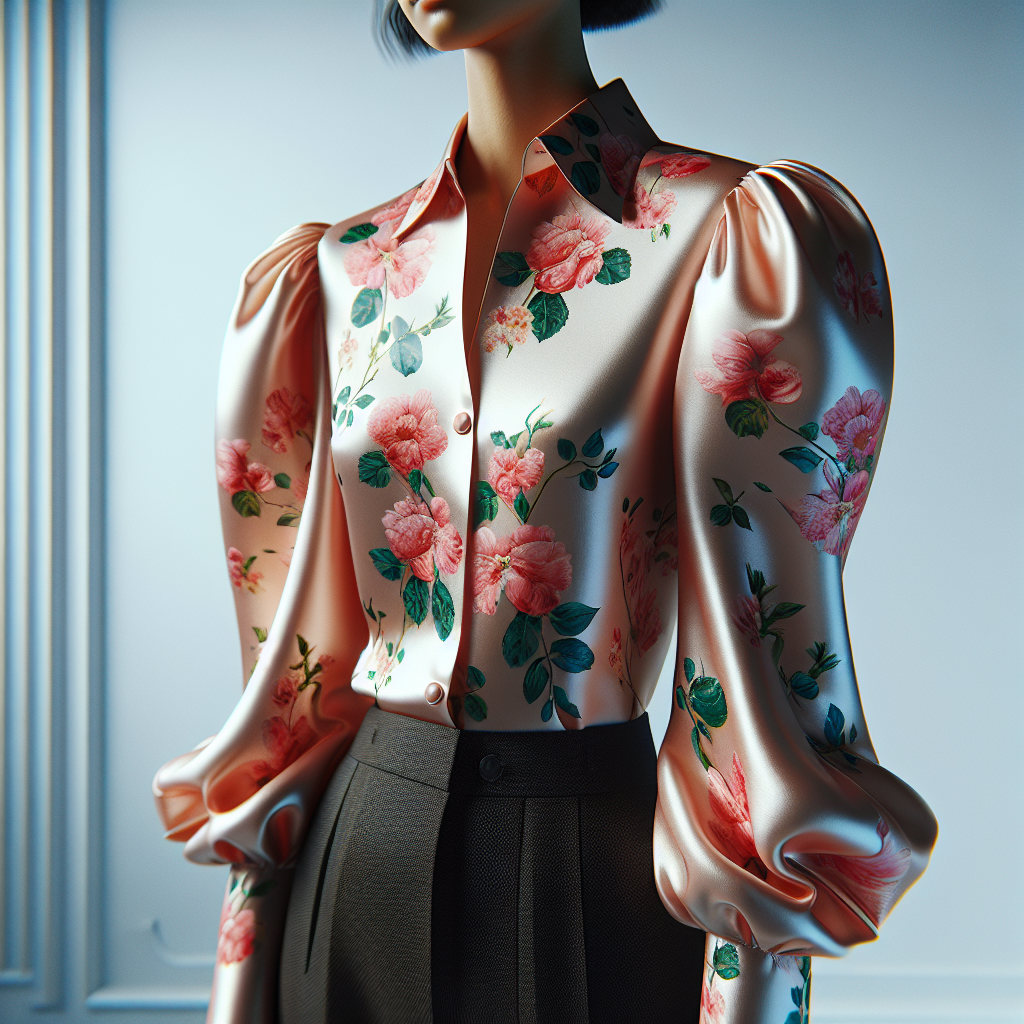 Featured image for In-Depth Review: Floral Satin Blouse - Puff Sleeve Style