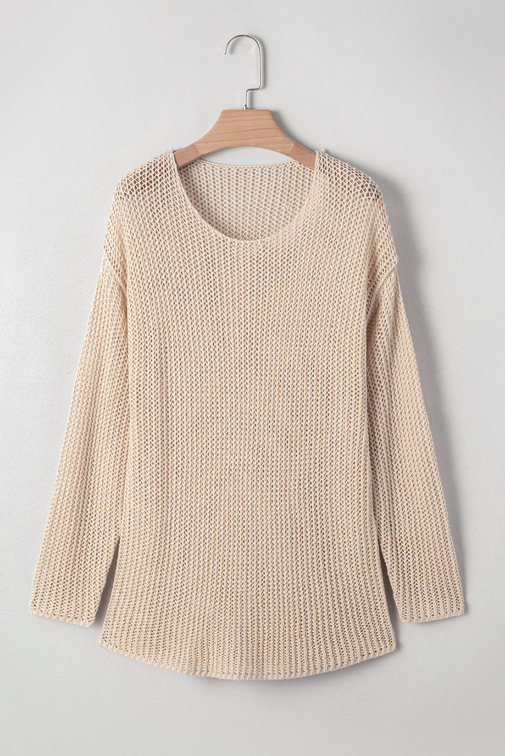 Smoke Gray Crochet Summer Jumper