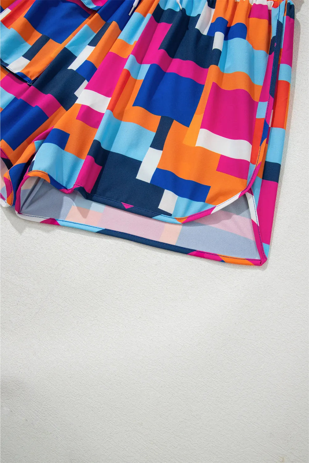Rose GeoWave Swim Shorts - Fashionfitz