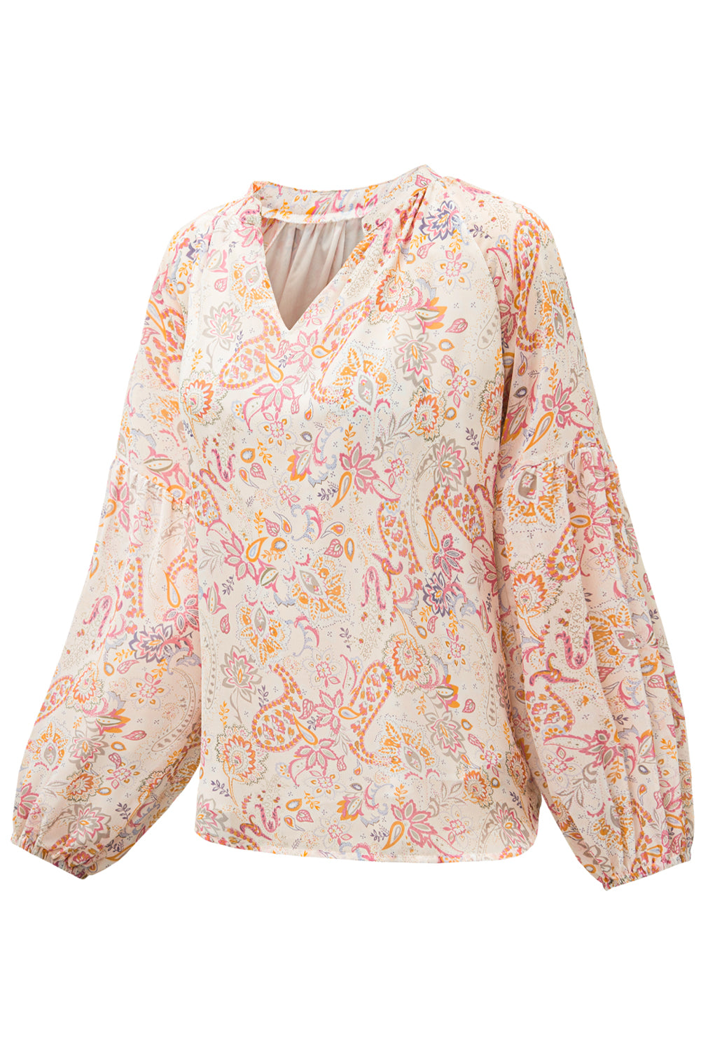 Yellow Floral Print Top