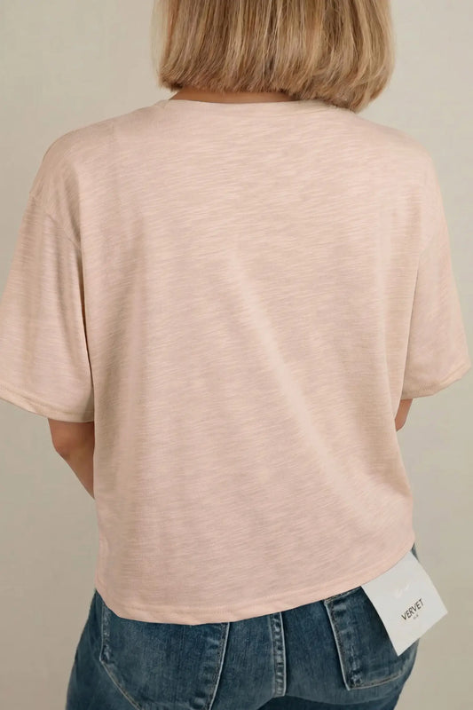 Smoke gray lace pearled decor horse shoe graphic western t shirt