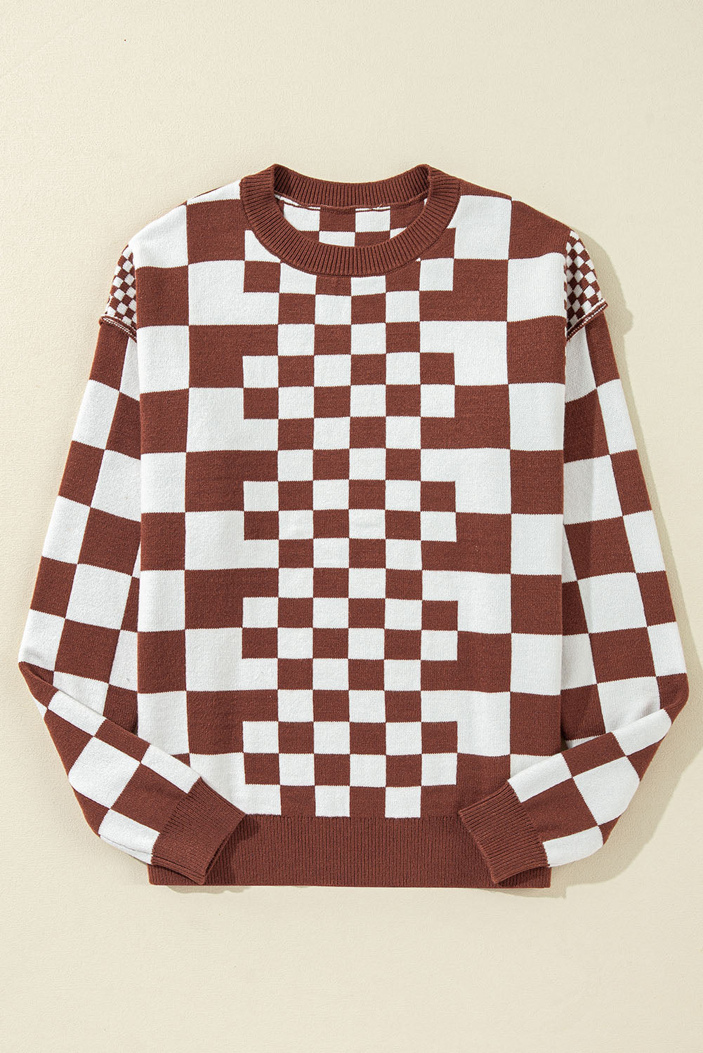 Smoky Plaid Soft Knit Jumper