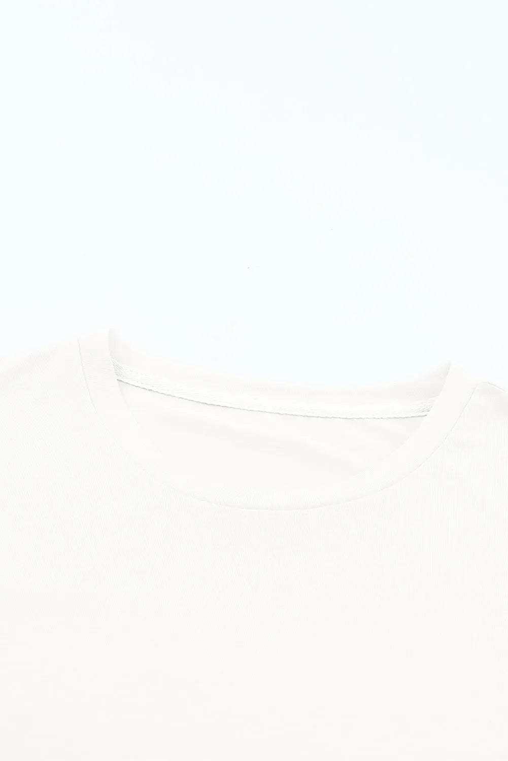 Gray Casual Plain Crew Neck Tee