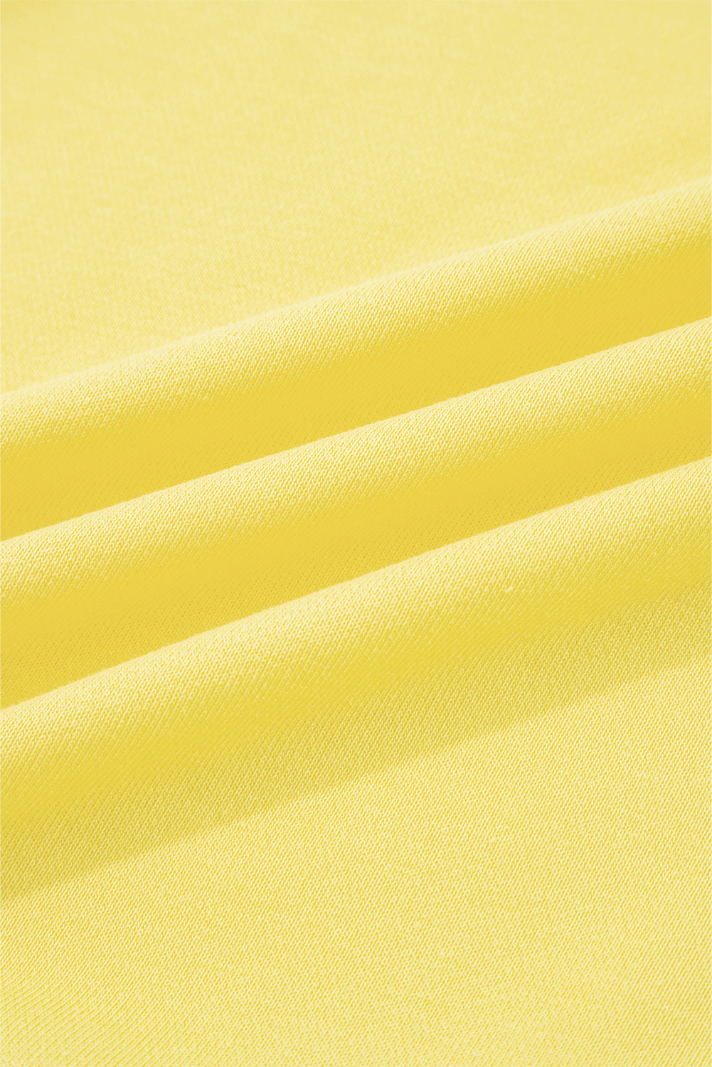 Fabric texture of yellow Drop Crop Wide-Leg Pants Set, highlighting soft and breathable material for daily comfort.