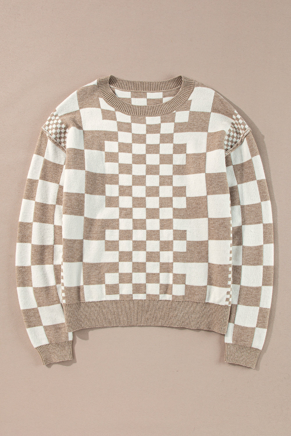 Smoky Plaid Soft Knit Jumper