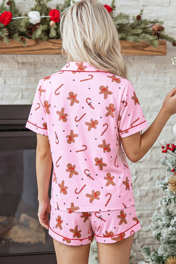 Pink lounge co-ord set UK side view styled