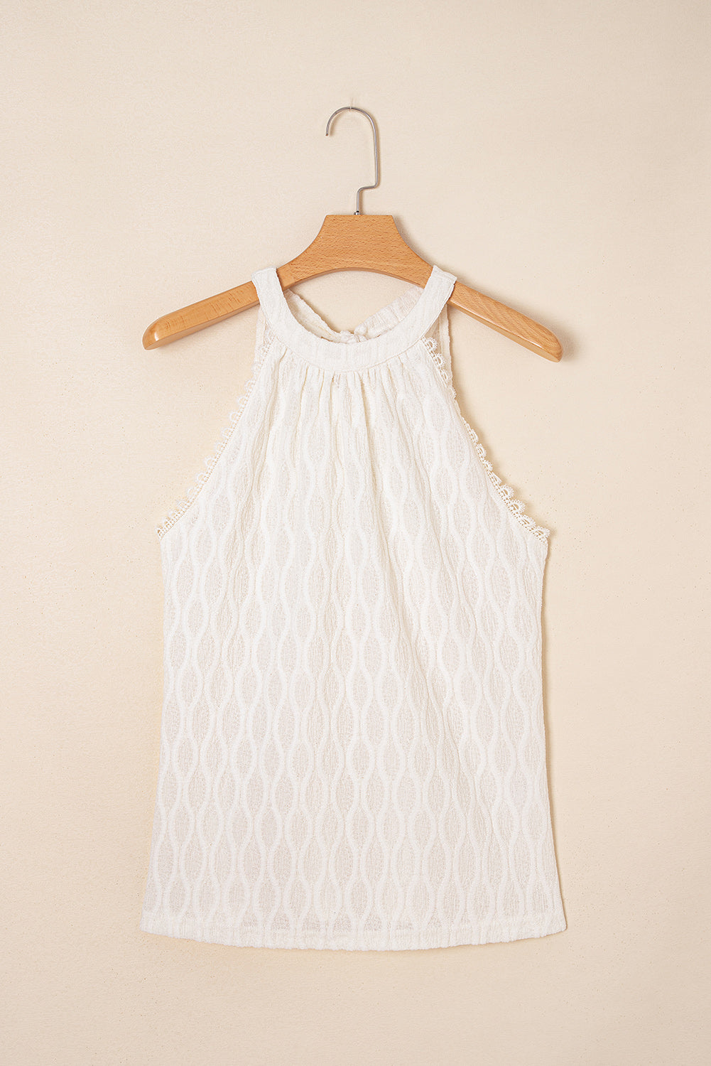 Frenchy Lace Halter Tank Top