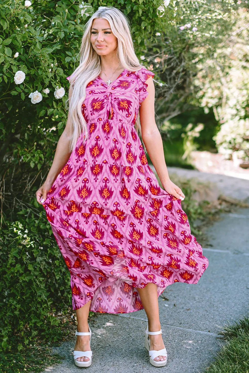 Bonbon Retro Maxi Dress - Fashionfitz