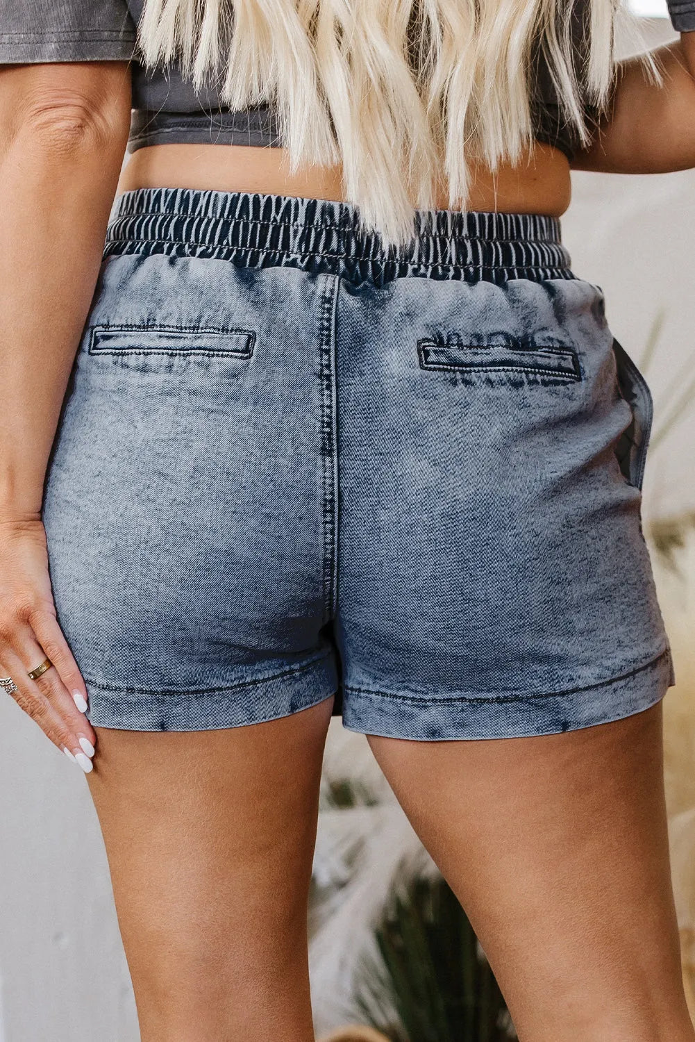 Urban Chic Denim Skorts - Fashionfitz