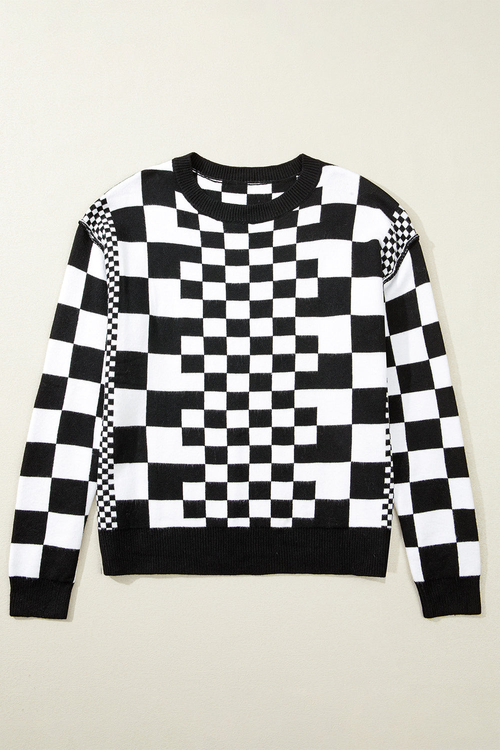 Smoky Plaid Soft Knit Jumper