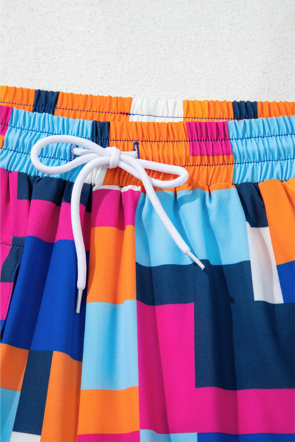 Rose GeoWave Swim Shorts - Fashionfitz