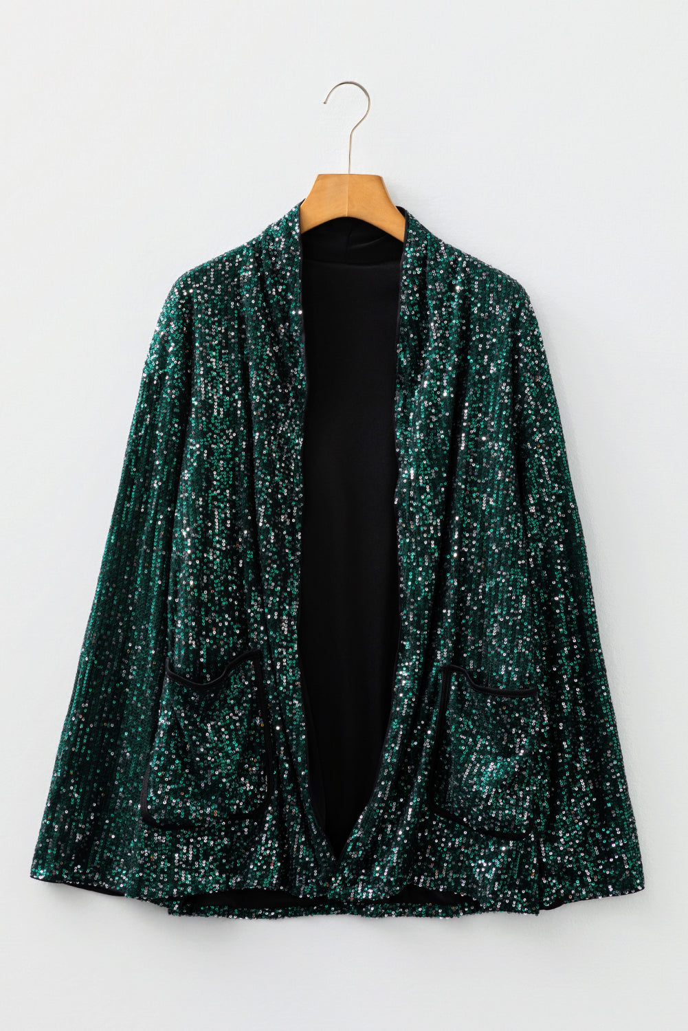 Evergreen Glitter Sequin Blazer