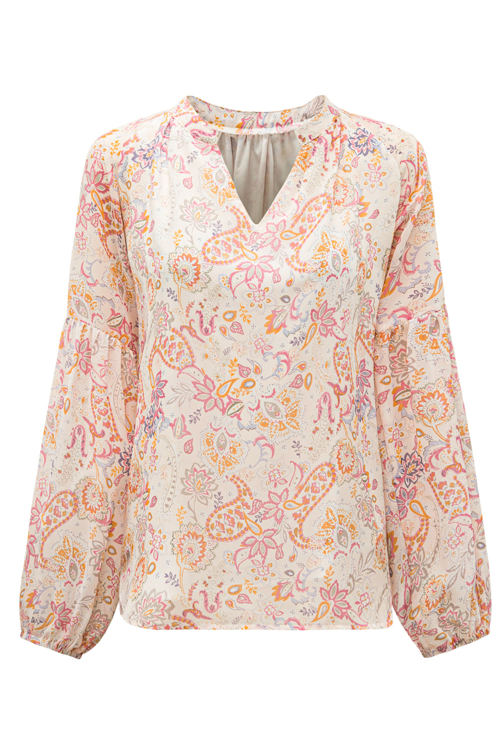 Yellow Floral Print Top