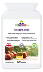Apple Cider Vinegar Capsules — with ginger, cayenne and green tea extract, 60 vegan capsules for digestive and weight support, BioBodyBoost UK