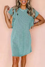 Aruba Flutter Sleeve Mini Dress - Fashionfitz