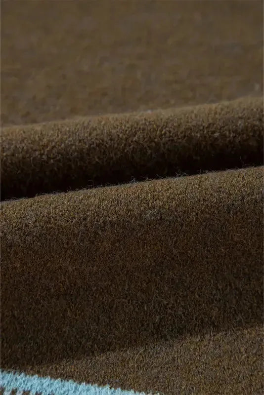 Aztec Open Front Knitted Cardigan - Fashionfitz