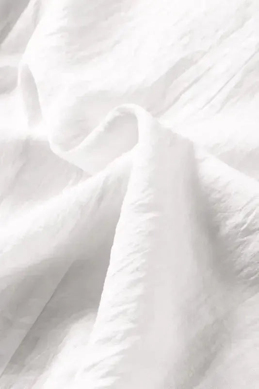 Beige Embroidered Mesh Flounce Sleeve Blouse - Fashionfitz