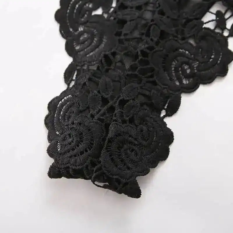Black Cutout Metal Chain Bustiers - Fashionfitz
