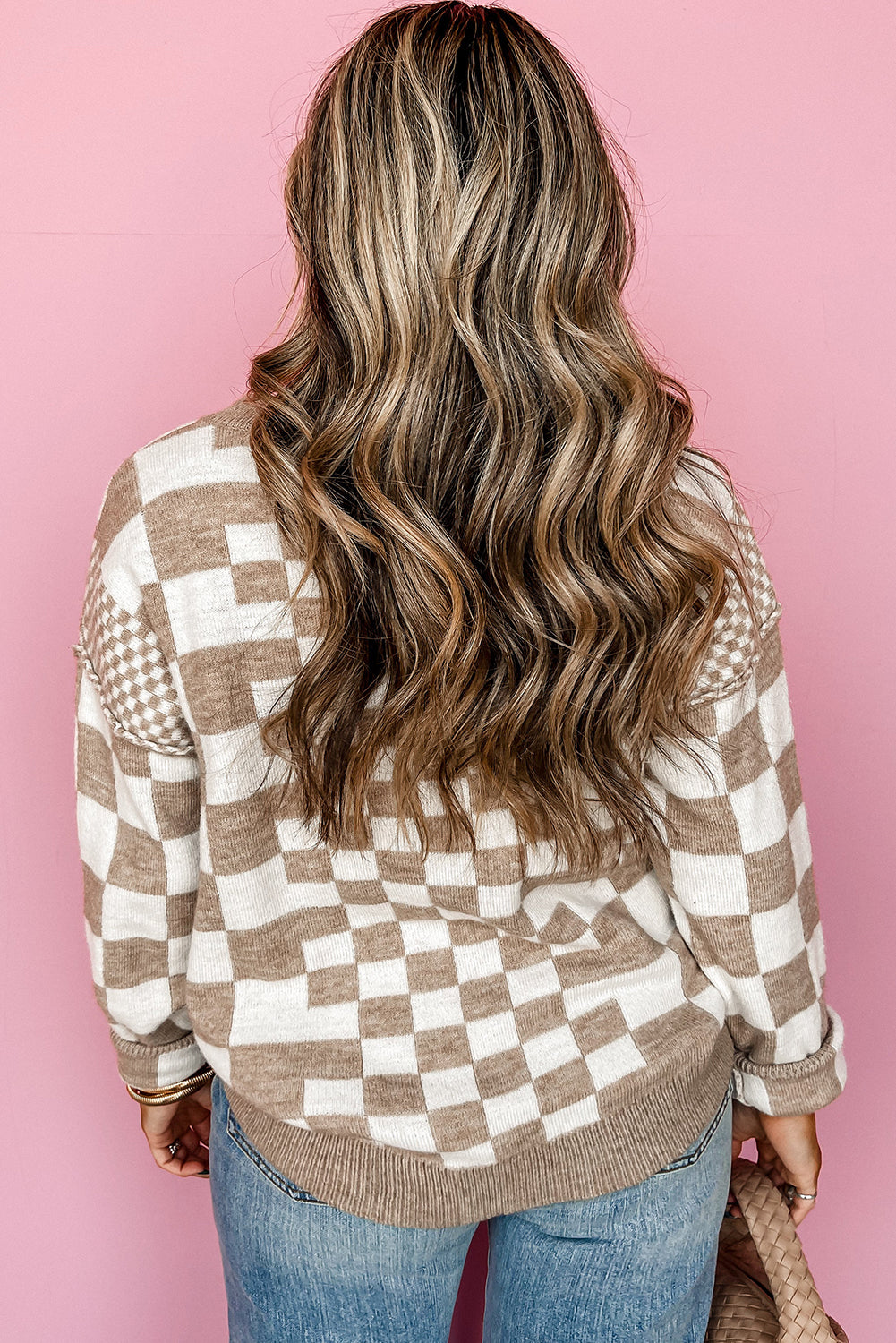 Smoky Plaid Soft Knit Jumper
