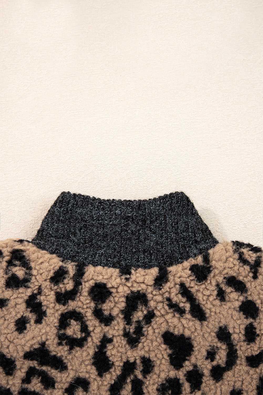 Khaki Leopard Crop Jacket
