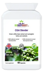 CGA Slender Green Coffee 8000 — 8000mg green coffee extract standardised to 50% CGA chlorogenic acids, 60 vegan capsules, BioBodyBoost UK