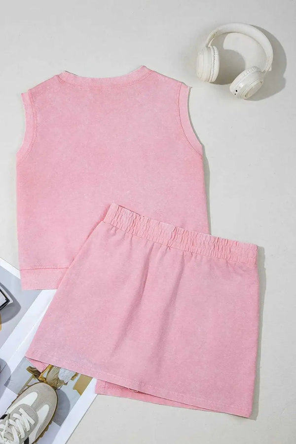 Two Piece Dresses Cotton Luxe Skirt Set