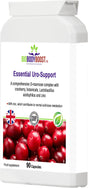 Essential Uro-Support D-Mannose Complex — cranberry and zinc for urinary health, 90 vegan capsules, BioBodyBoost UK