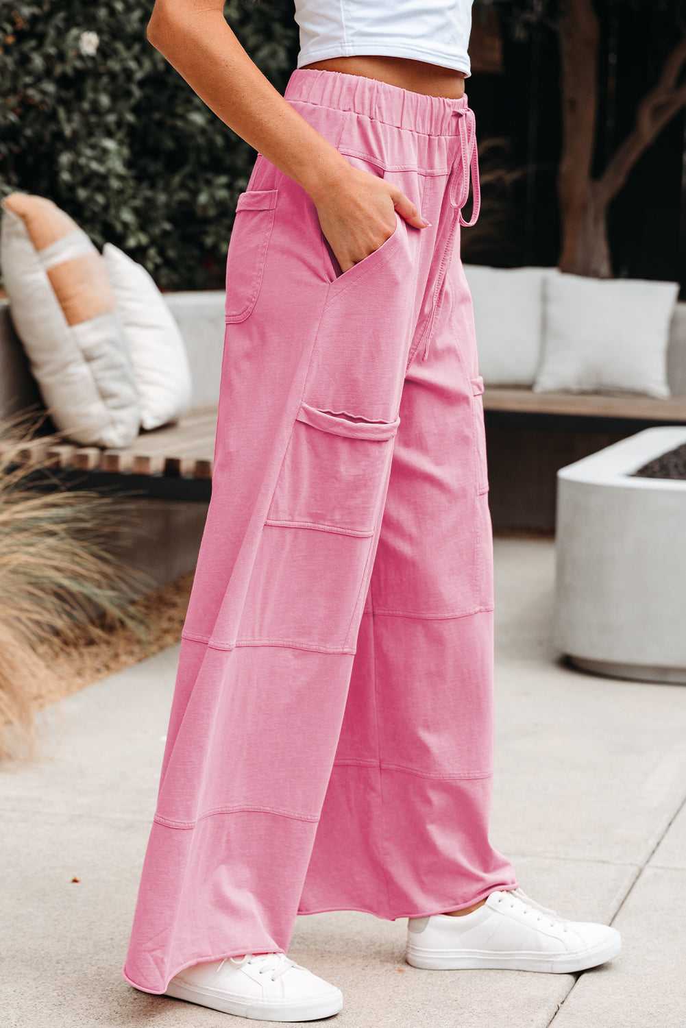 Fashionfitz Women's Wide Leg Cargo Pants - Trendy Style
