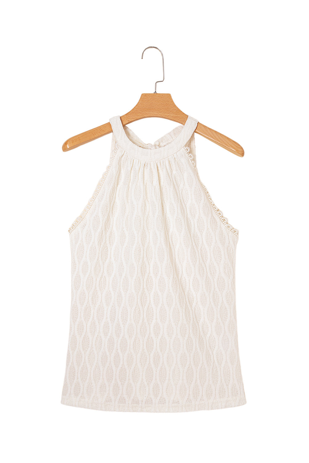 Frenchy Lace Halter Tank Top
