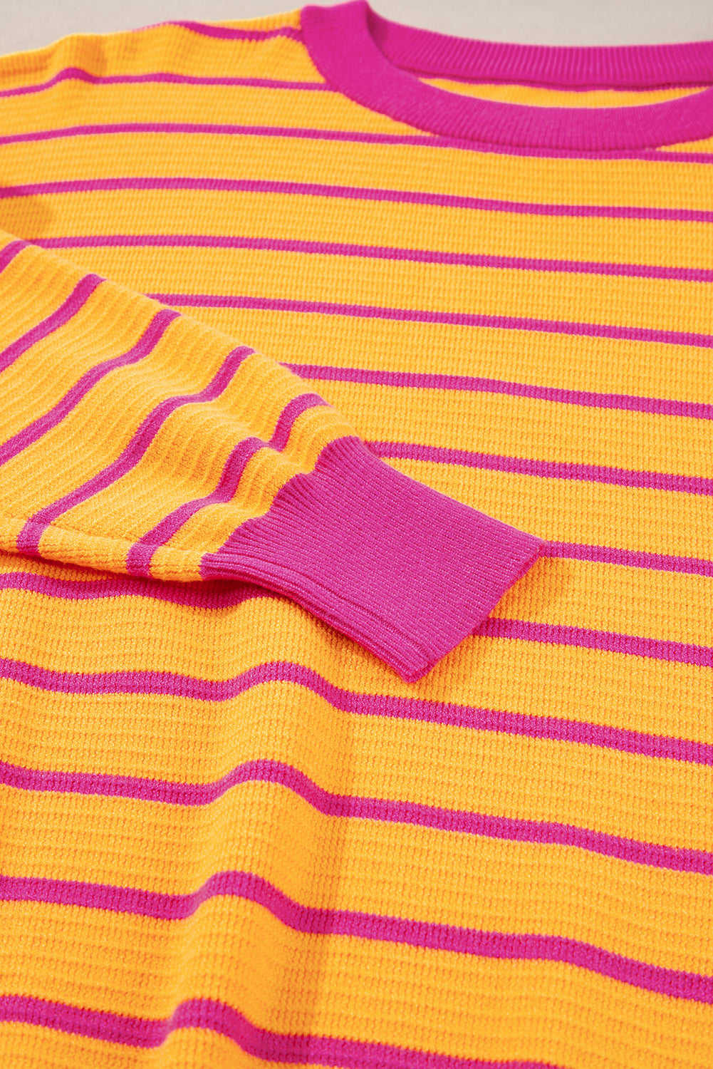 Stripe Hug Loose Fit Sweater
