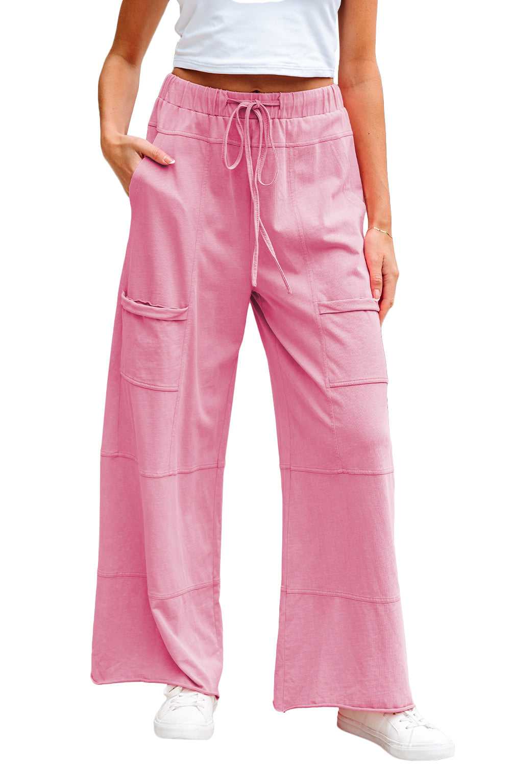 Fashionfitz Women's Wide Leg Cargo Pants - Trendy Style