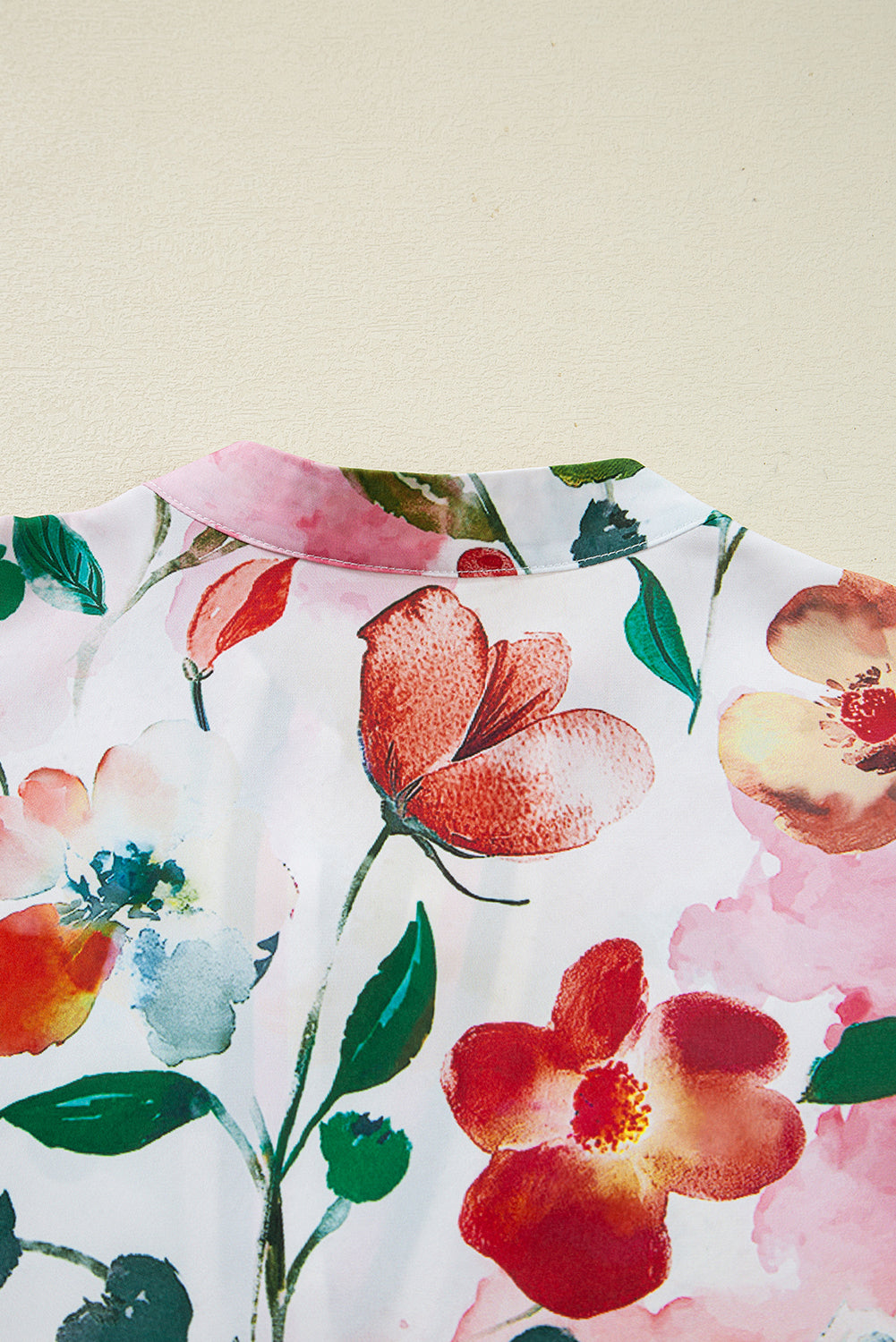 Floral Contrast Shift Dress