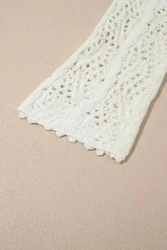 Beach Cover-ups Hooded Beach Cover-Up - Open Knit