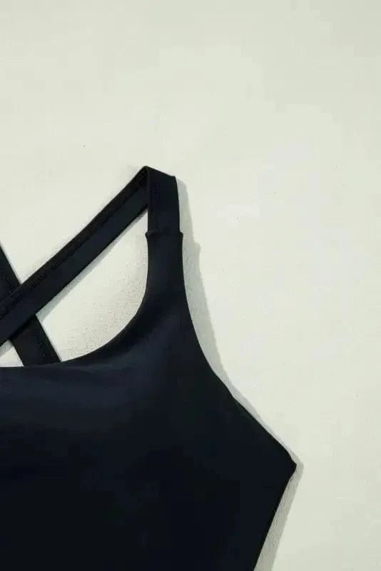 Bikinis Crossover Bikini - Tank and Skort Swimwear