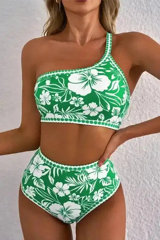 Bikinis Palm Paradise One-Shoulder Bikini