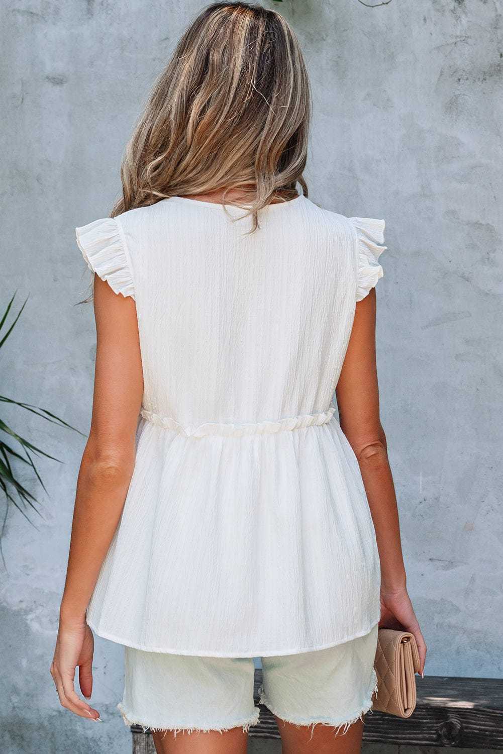 Blouses Blush Breeze Flowy Top