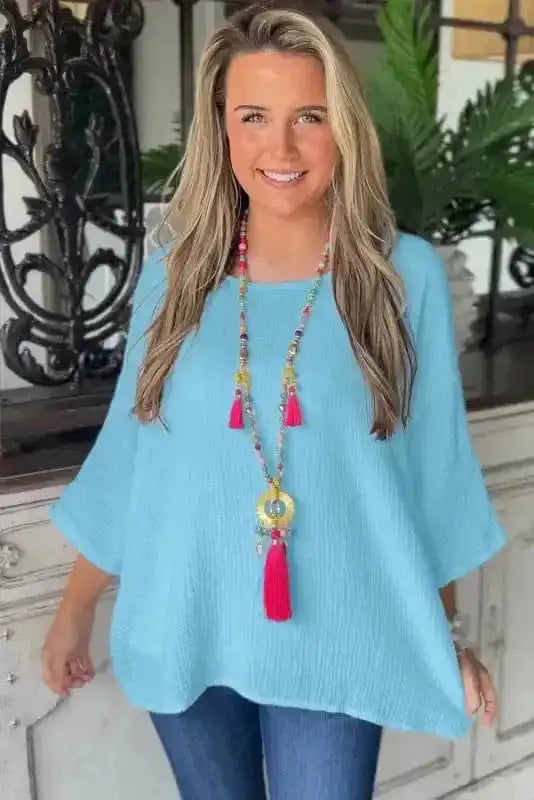 Blouses BreezyWave Crinkle Blouse