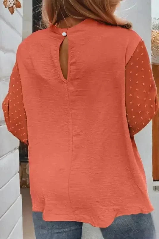 Blouses Cloud Puff Sheer Blouse
