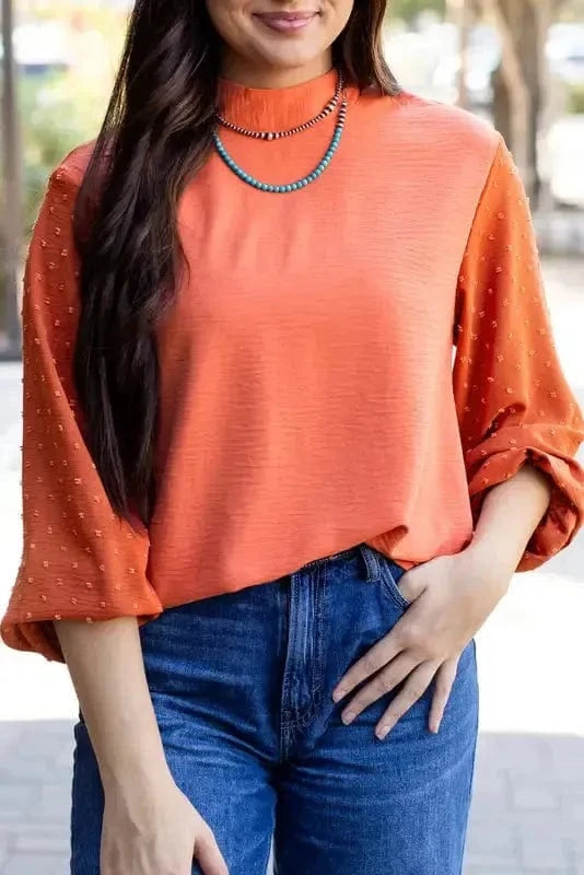 Blouses Cloud Puff Sheer Blouse