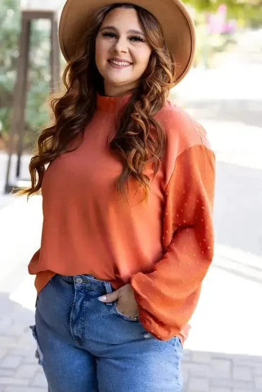Blouses Cloud Puff Sheer Blouse