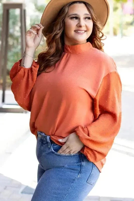 Blouses Cloud Puff Sheer Blouse