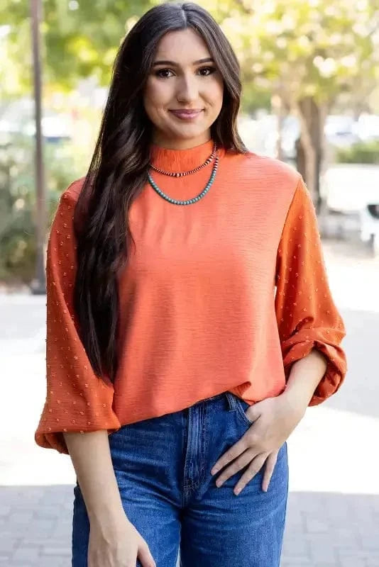 Blouses Cloud Puff Sheer Blouse