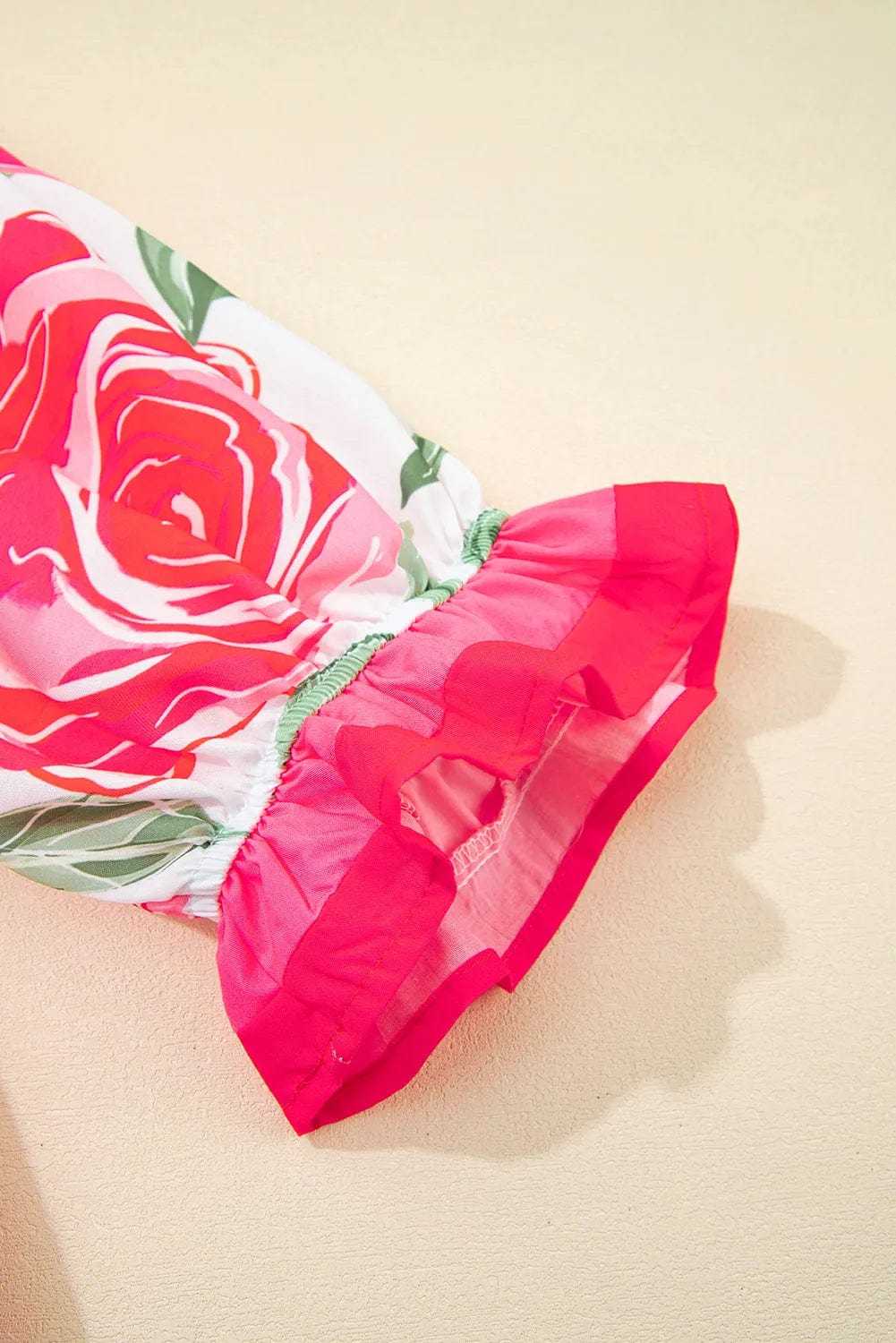 Blouses Fashionfitz Rosy Bloom Frill Blouse for Trendy Looks