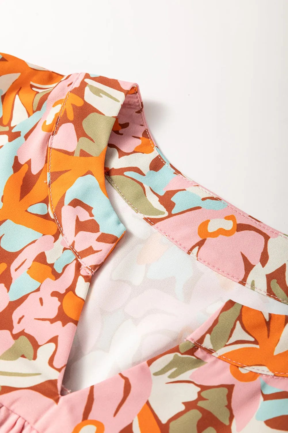 Blouses Floral Tiered Ruffle Blouse – Elegant & Lightweight Ruffled Sleeve Top