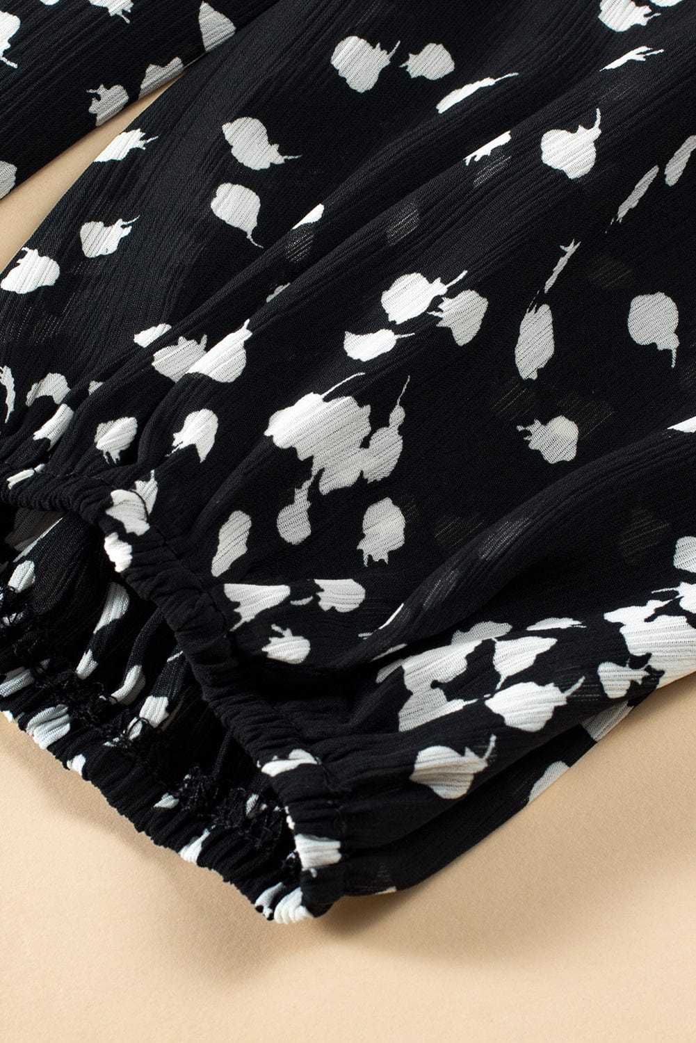 Blouses Split Neck Crinkled Blouse