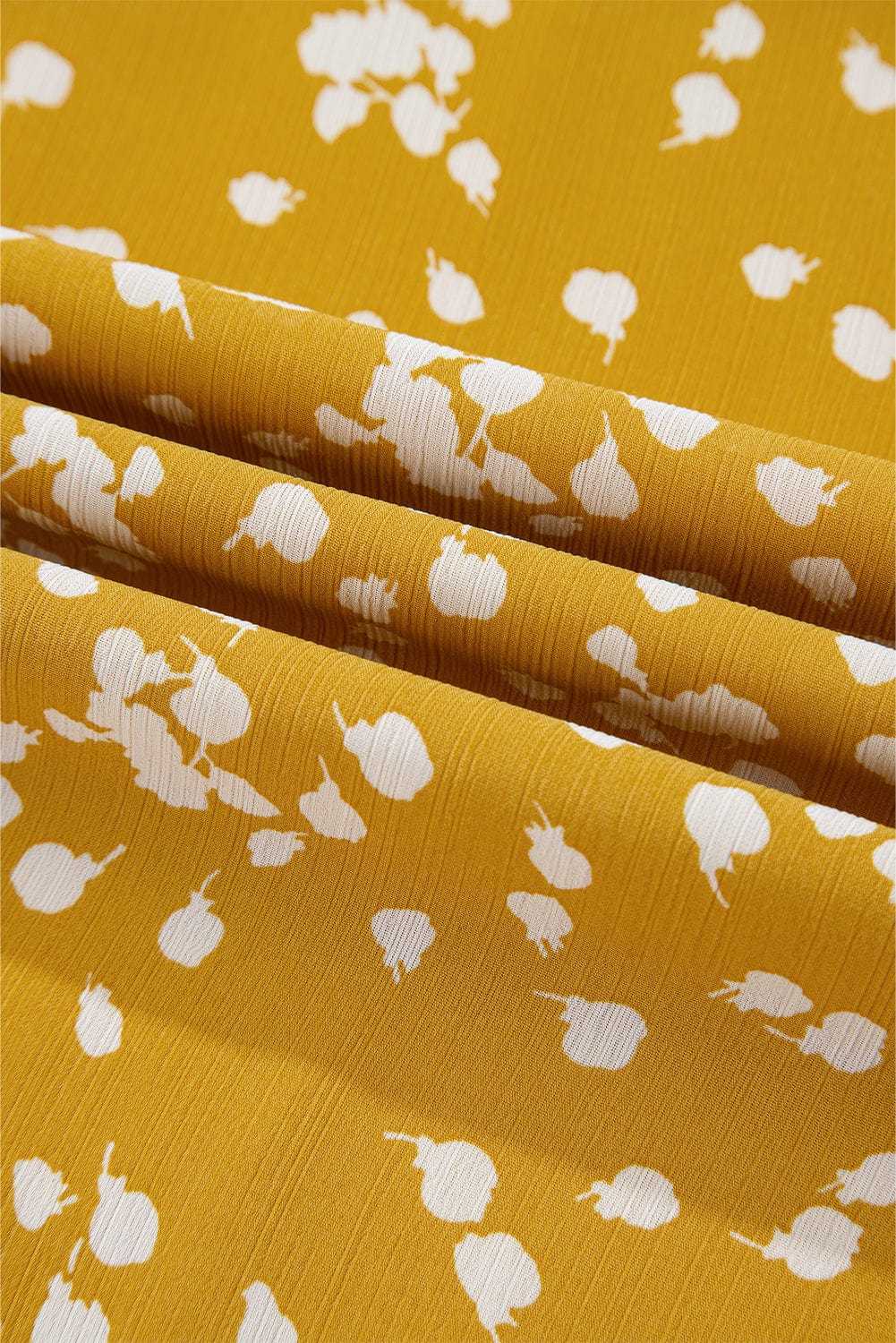 Blouses Split Neck Crinkled Blouse