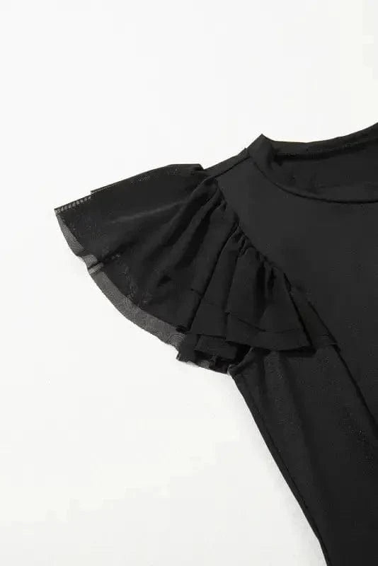 Bodysuits Mesh Sleeve Bodysuit