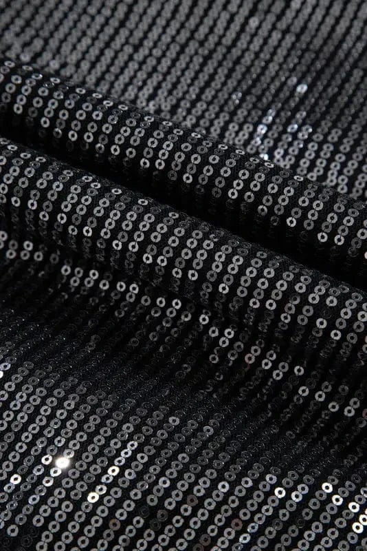 Bodysuits Sable Sequin Wrap Bodysuit