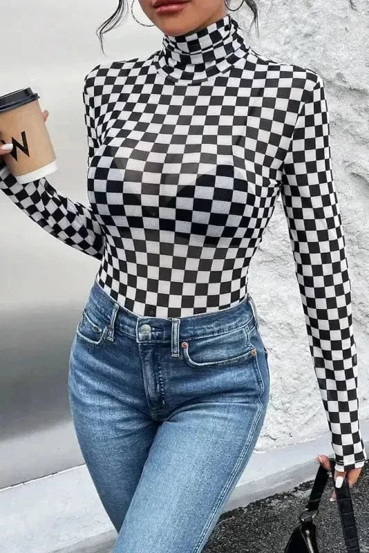 Bodysuits Squared Elegance Bodysuit