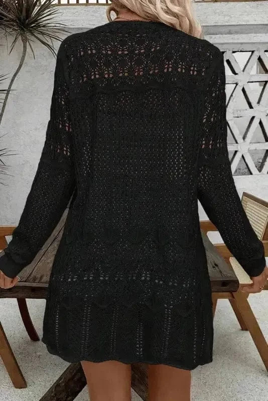 Cardigans Bohemian Braid Crochet Cardigan